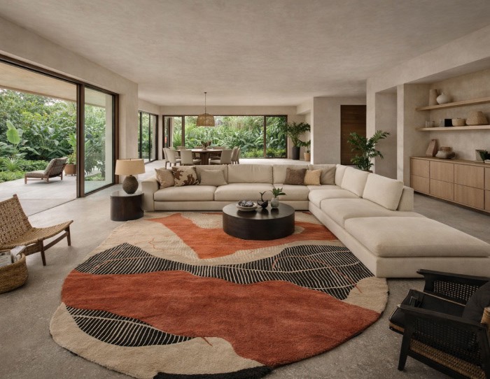 Carpet size for sectional